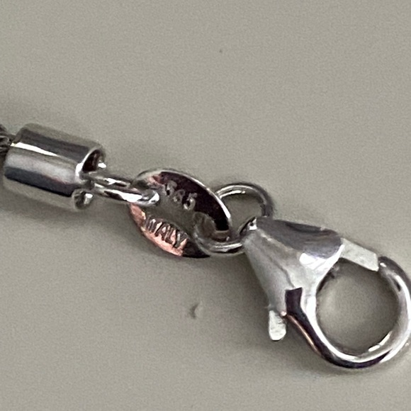 White gold necklace and earrings set - Picture 9 of 10